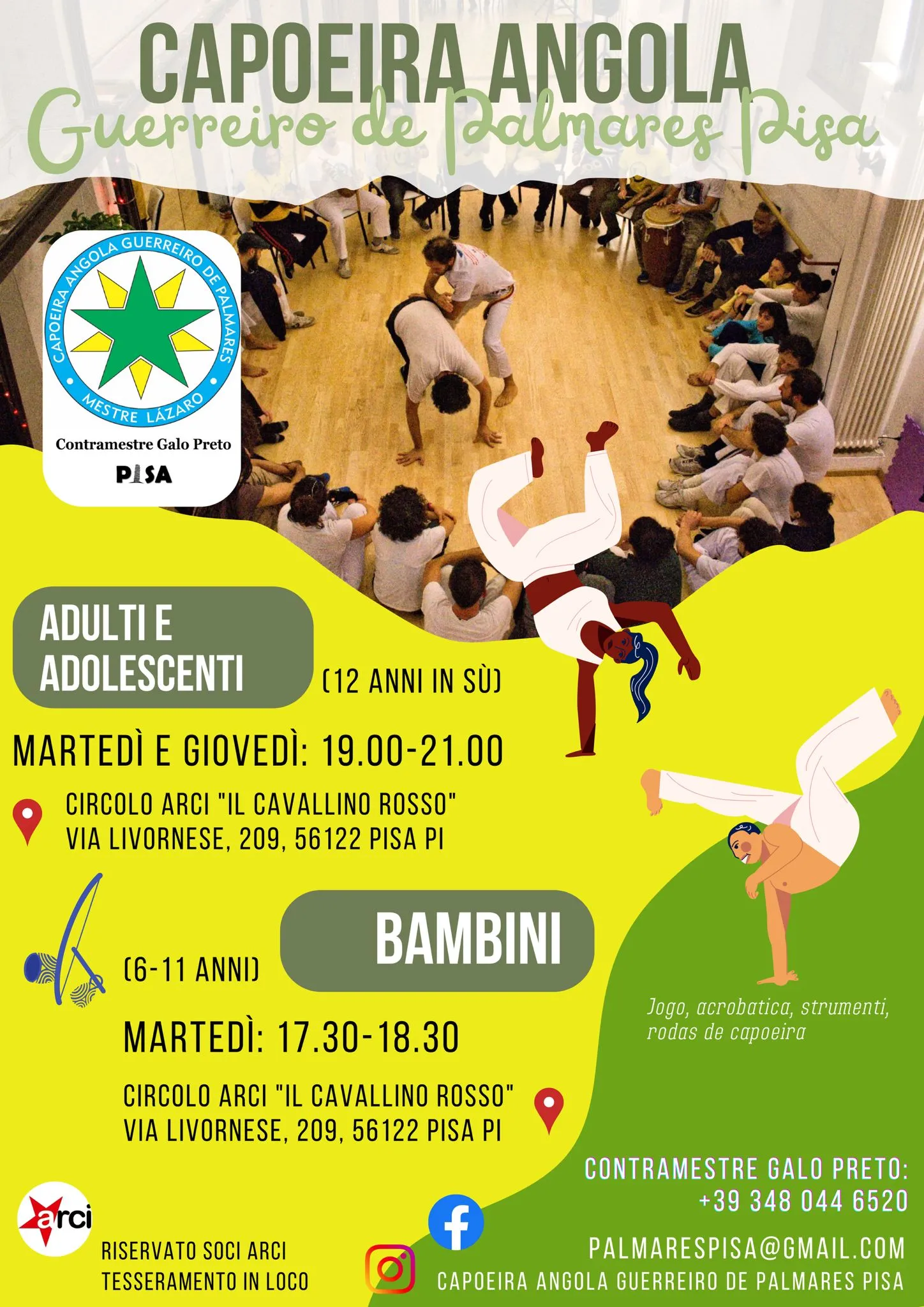 Capoeira Angola Per Adulti e Bambini